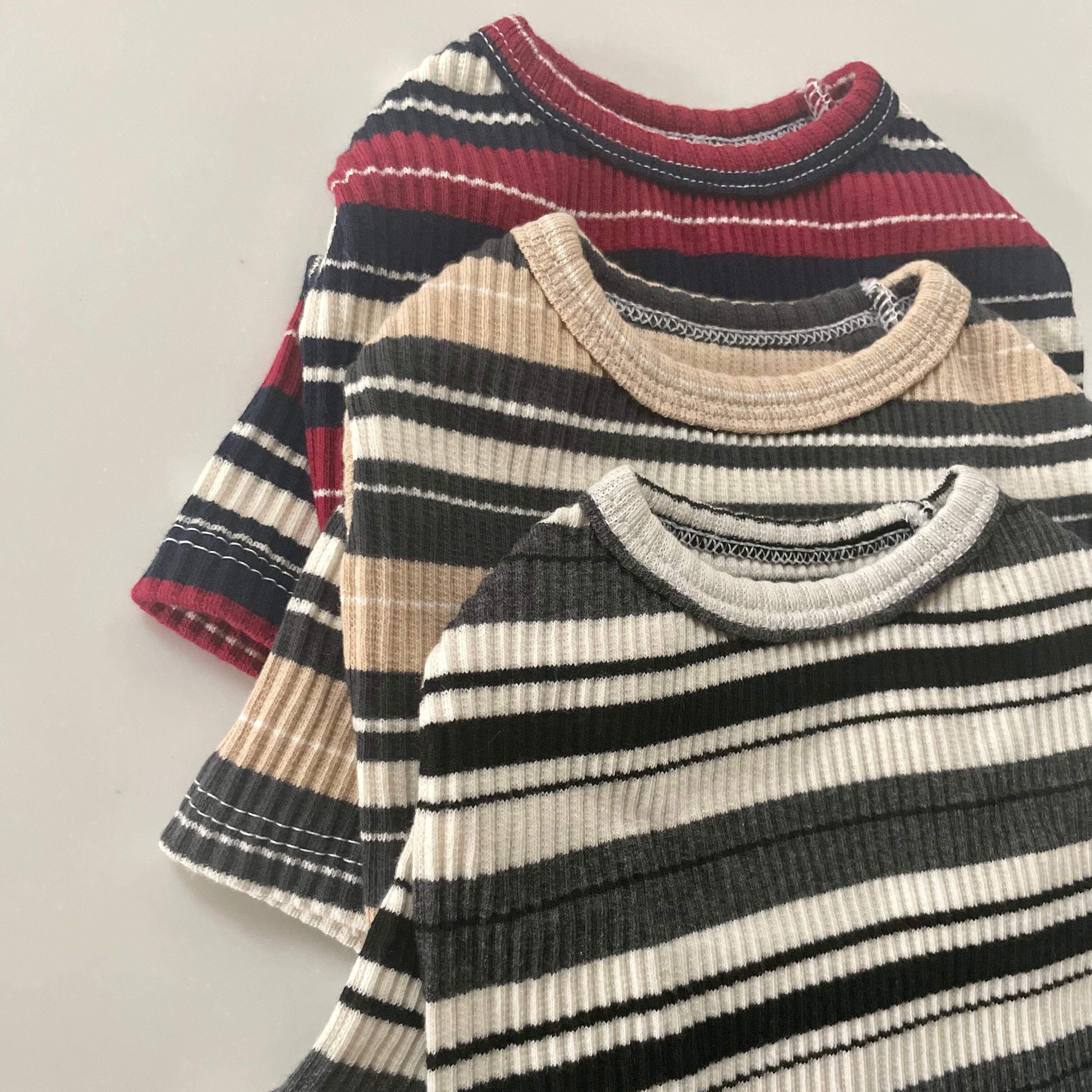 即納】【予約】マルチボーダーTシャツ 韓国犬服 | piccolino(ピッコリーノ)