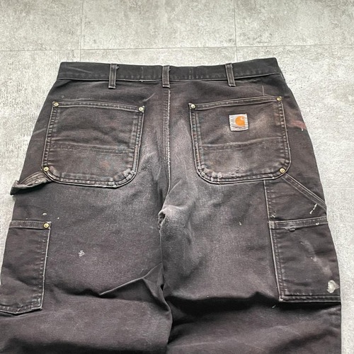 USA製品ブラウンカラー ダブルニー Carhartt B01 BLK w34 詳細写真14
