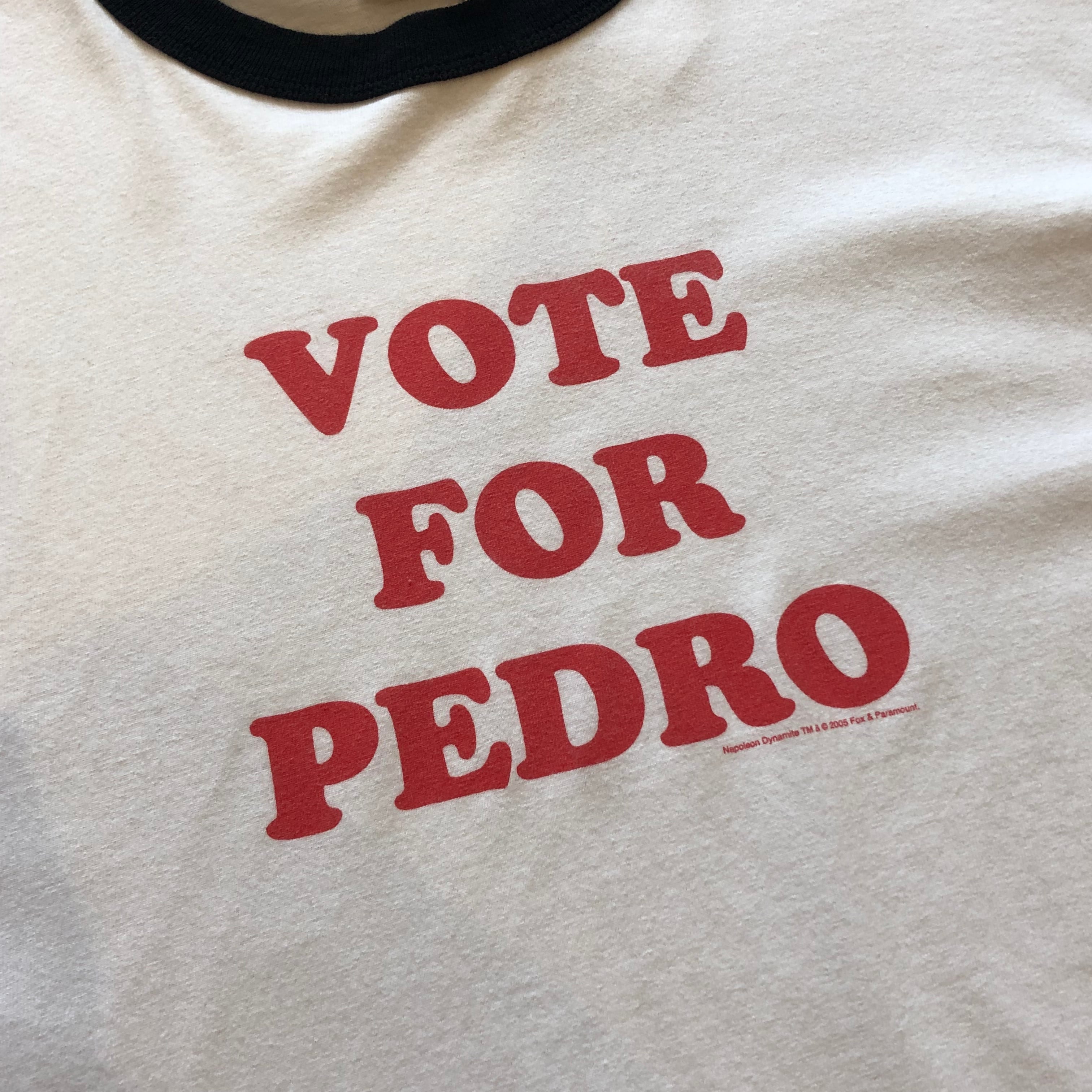 00s Napoleon Dynamite “VOTE FOR PEDRO” ringer t-shirt【高円寺店  