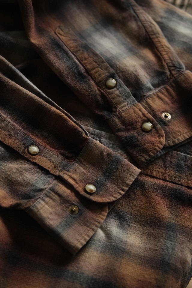 Utah／00's "Powder River OUTFITTERS" western shirt