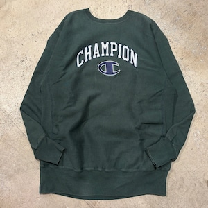 1990s CHAMPION REVERSE WEAVE GREEN LOGO