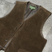 brown corduroy vest