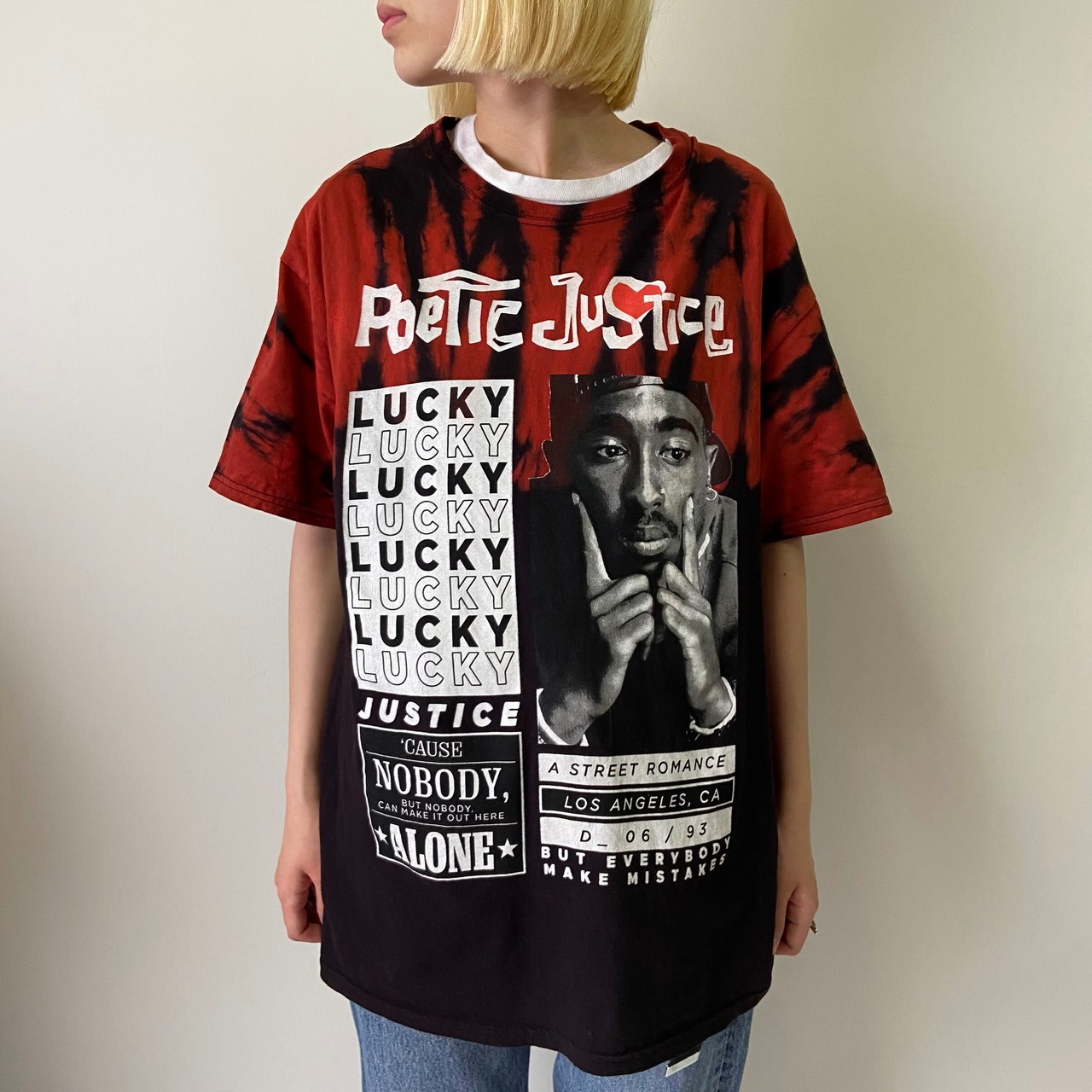 2PAC フォトプリント ラップTシャツ メンズL 古着 2パック トゥパック 