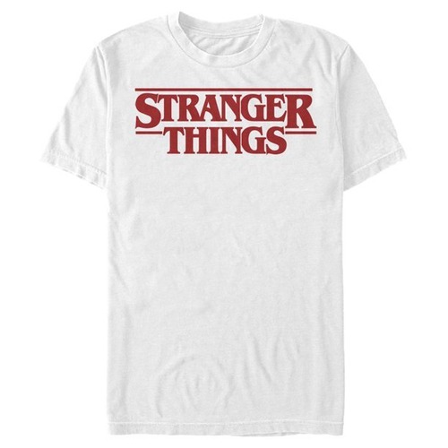 ストレンジャー・シングス Tシャツ Stranger Things Bold Logo White