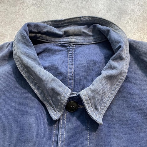 50-60s SAVO 刺繍タグ モールスキン フレンチワークジャケット 詳細写真8