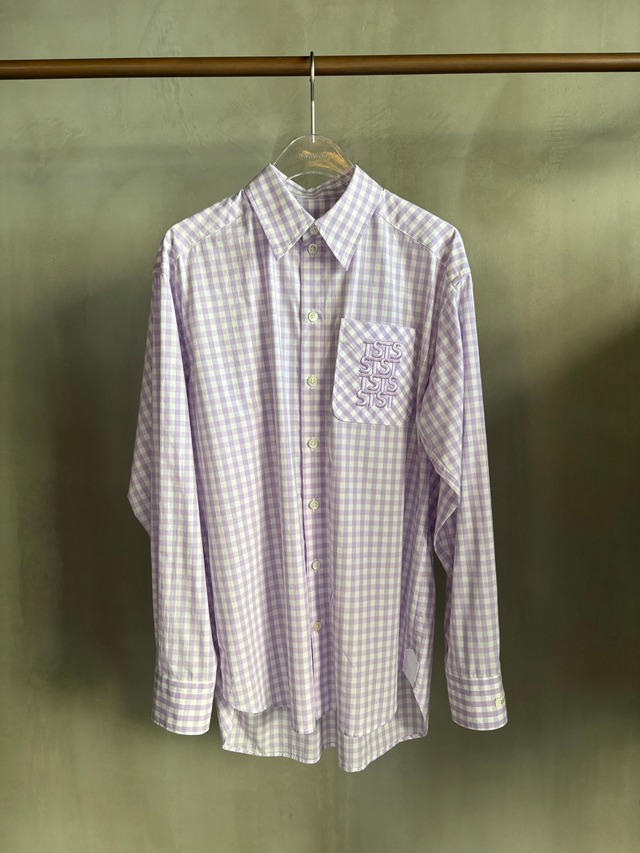TSTS 【TSTS GINGHAM SHIRT -LIGHT PURPLE GINGHAM-】