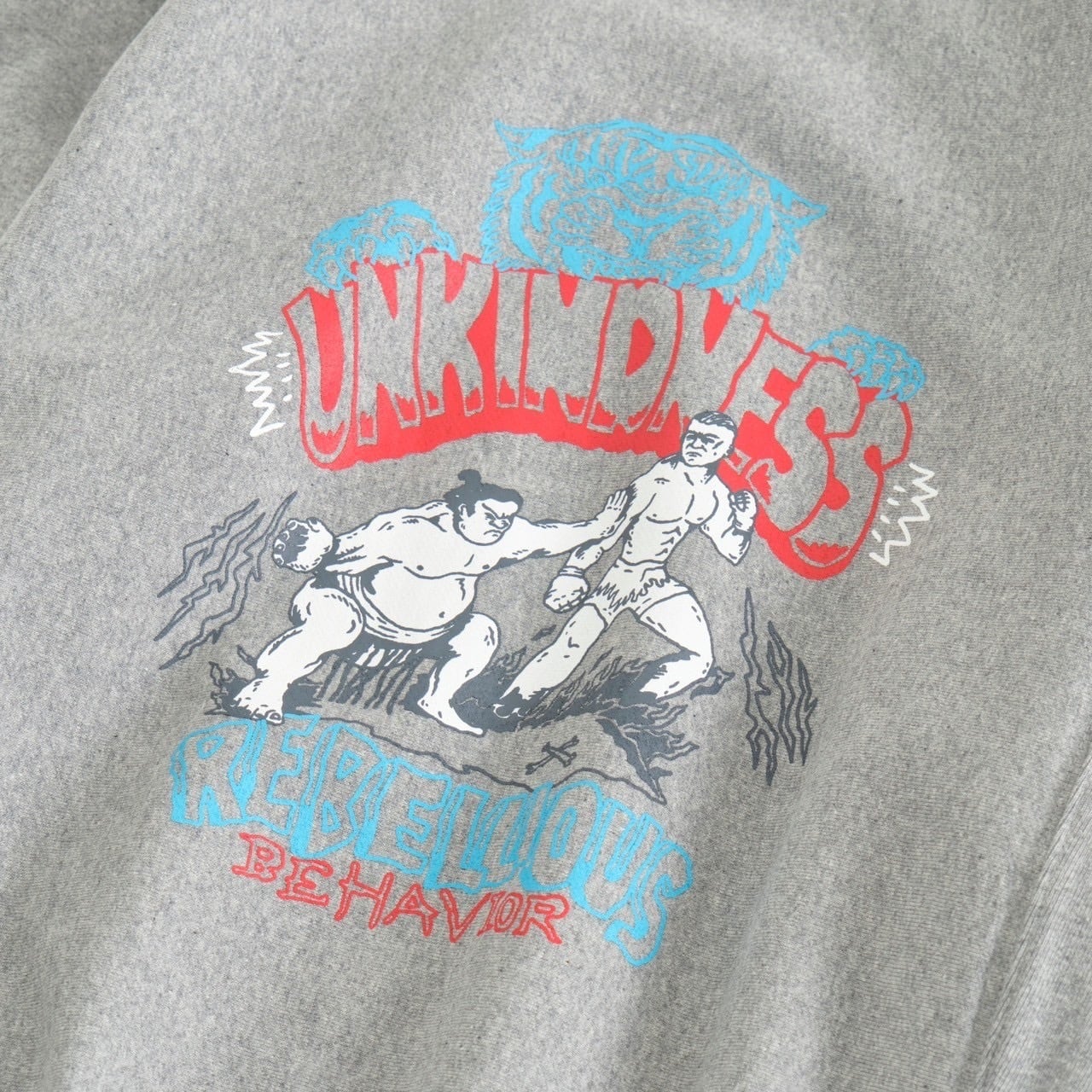 ☆REBELLIOUS BEHAVIOR☆ コラボ スエット 【ミックスグレー