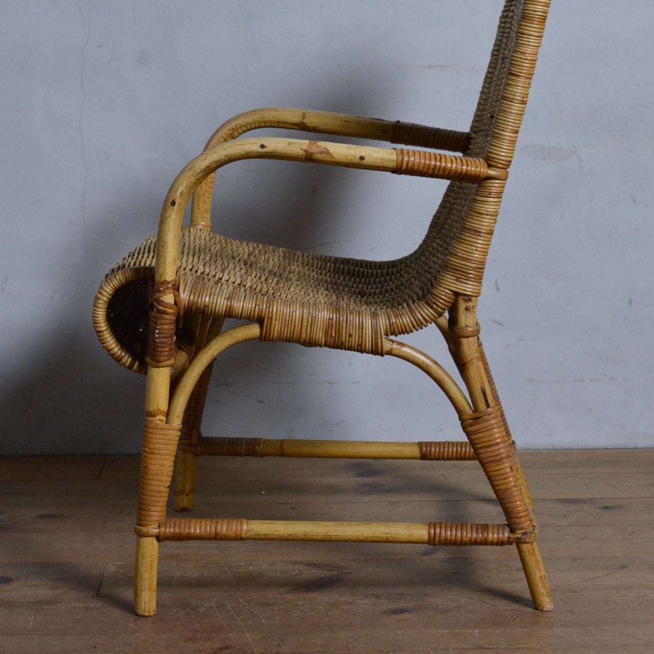 Kids Rattan Chair / キッズ ラタン チェア 【B】〈キッズチェア・子供