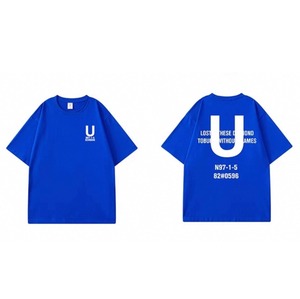 Big silhouette back print t-shirt 0791