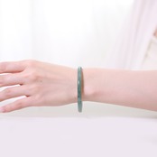 【内径 約58mm】princess/Guatemala 翡翠バングル A貨翡翠 jd_bg1399