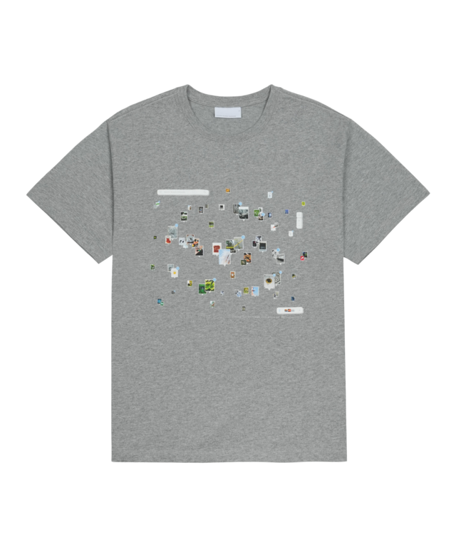 [SAN SAN GEAR] THROWBACK T-SHIRT [MELANGE GREY] 正規品 韓国ブランド 韓国通販 韓国代行 韓国ファッション sansan san san sansangear サンサンギア