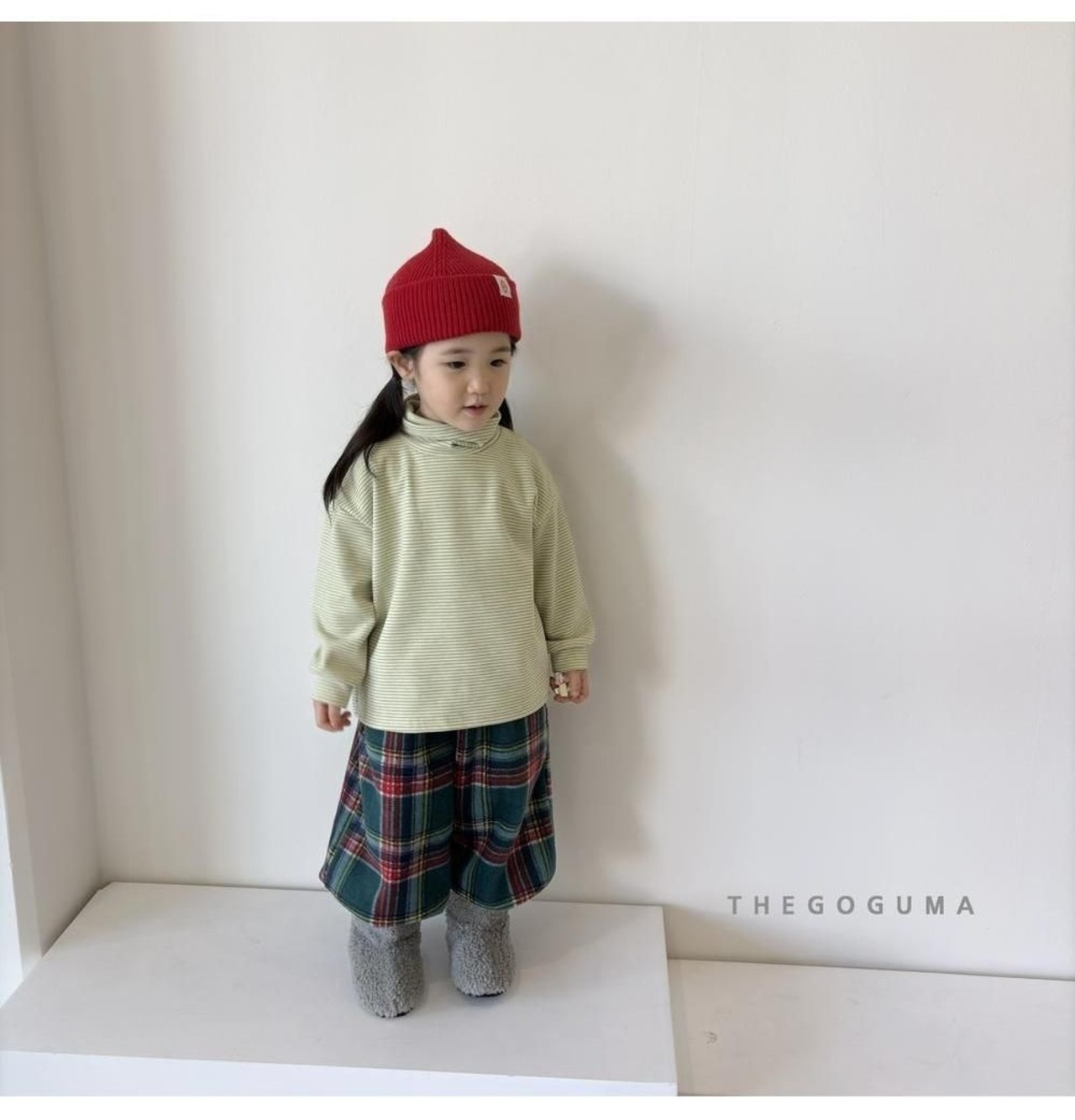 ザゴグマ / THE GOGUMA / マルチボーダーハイネックT / 韓国子供服 / キッズ / 26winter〖取寄〗*XS~XL*