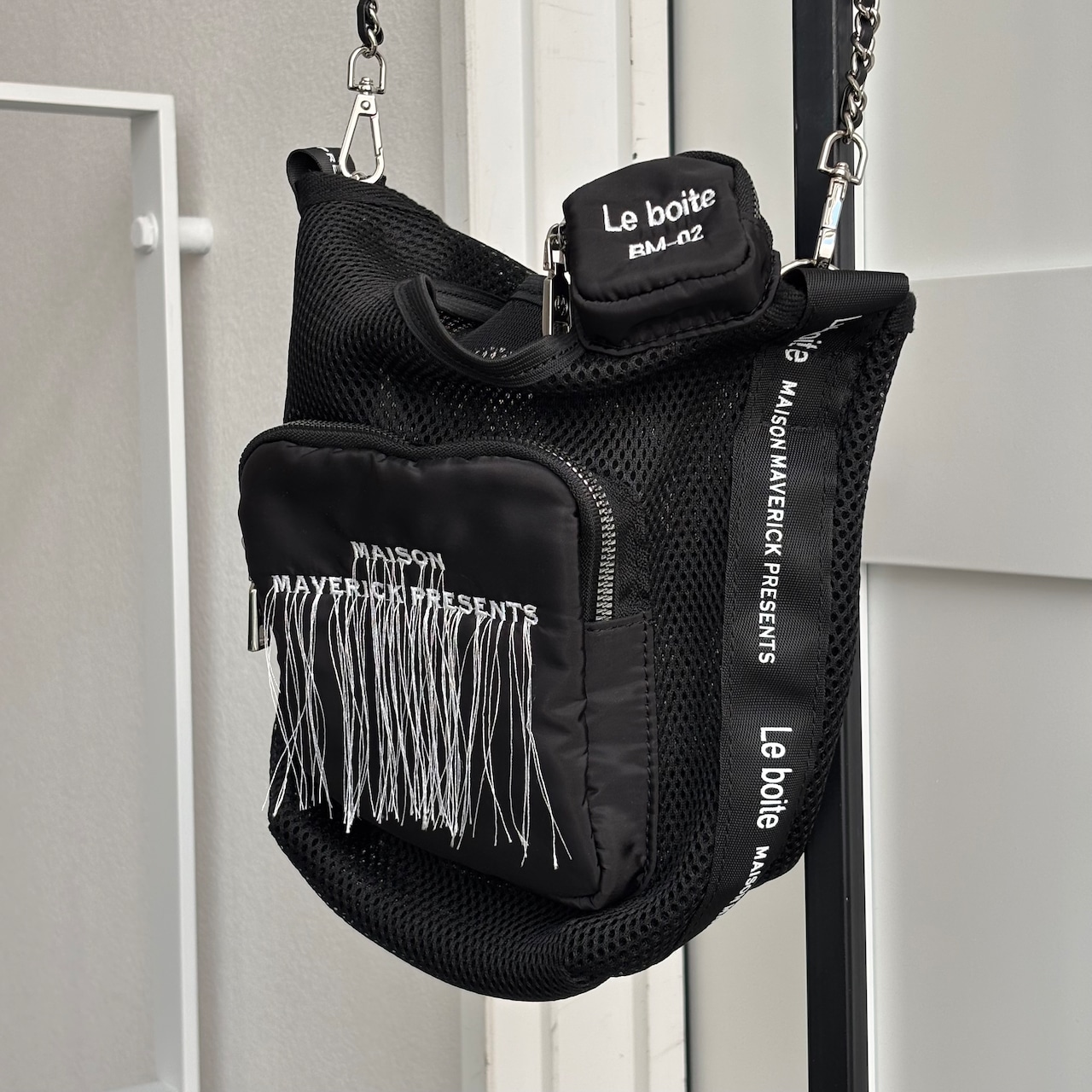 【受注予約：4月下旬入荷予定】mesh bag/black