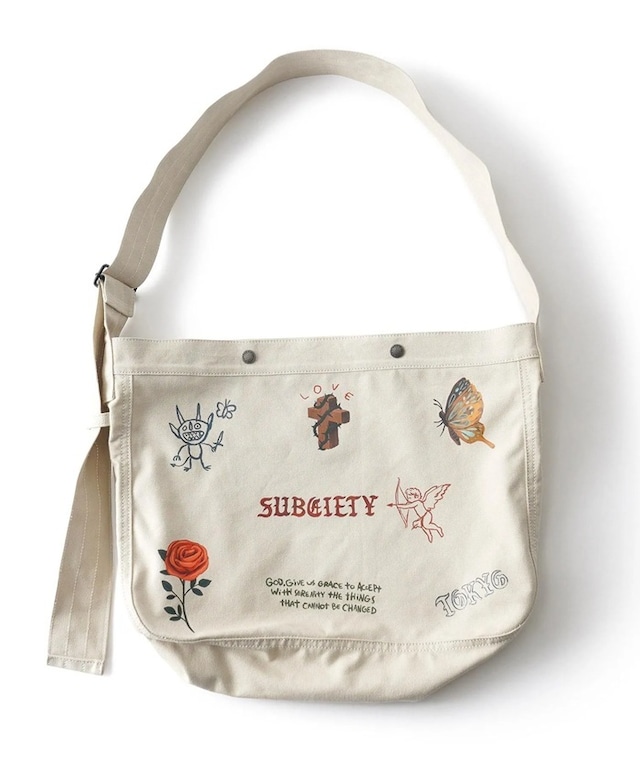Subciety / Newspaper bag / ニュースペーパーバッグ / 152-88172 / OFF WHITE
