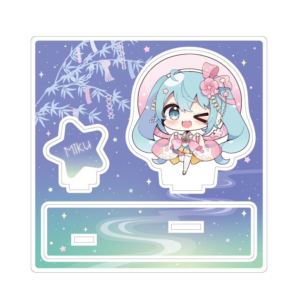 初音ミク 秋葉原フェスティバル 2024 ミニキャラアクリルジオラマ 七夕