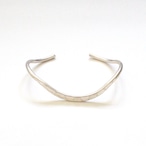 Soft Curve Silver Bangle