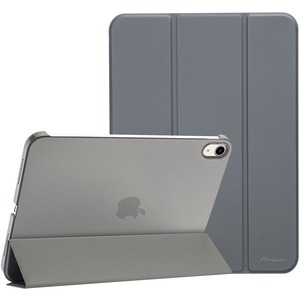 【在庫のみ】ProCase iPad 10世代 ケース 2022 10.9インチ A2696 A2757 A2777 軽量 耐衝撃 三つ折り スタンド スマートカバー（グレー）