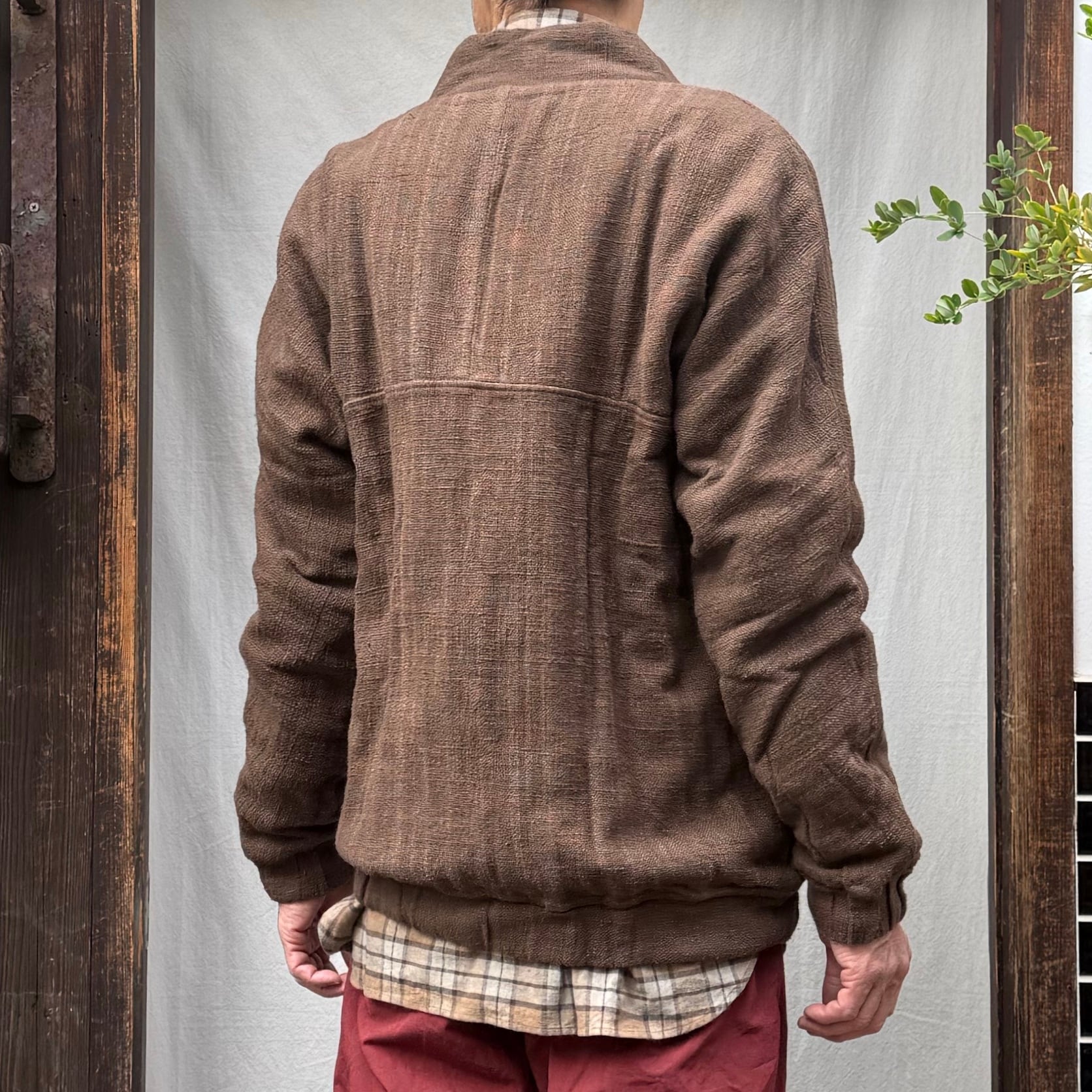 MITTAN JK-39DC SNチャルカkalaコットンブルゾン（草木濃染）阿仙（濃