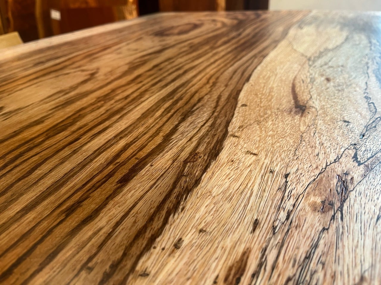 ゼブラウッド 一枚板 天然木 テーブル用 ゼブラウッド 一枚板 天然木 テーブル用 OUTLET】ゼブラウッド_1850