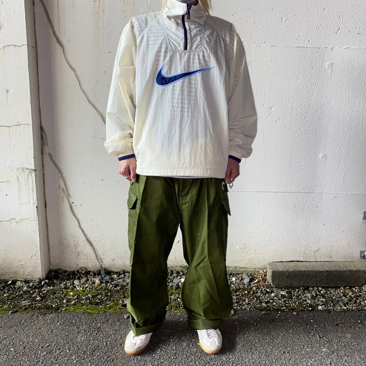 90s NIKE アノラックパーカー ビッグスウォッシュ【XL】 | 幸服ーKOUHUKUー