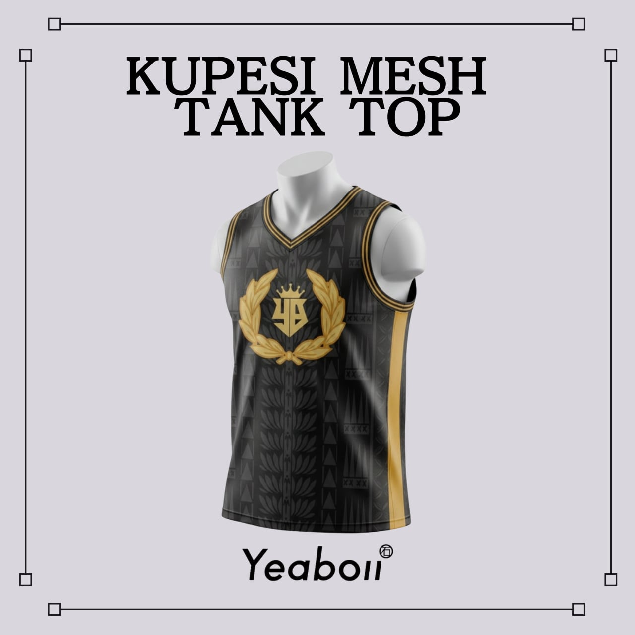 メッシュタンクトップ」 ブラック | Yeaboii Online shop