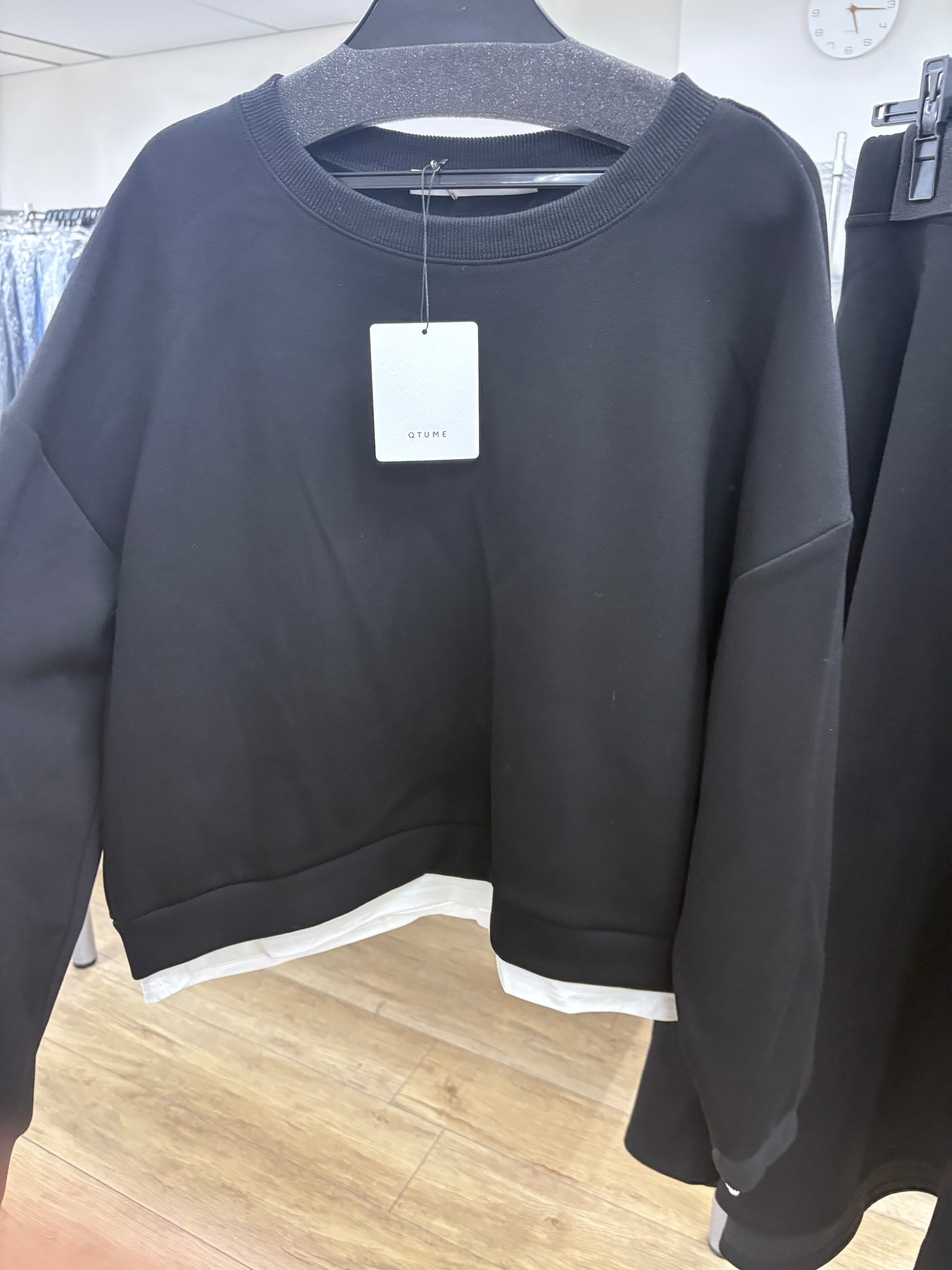 QTUME レイヤードボンディングトップス　552-25649