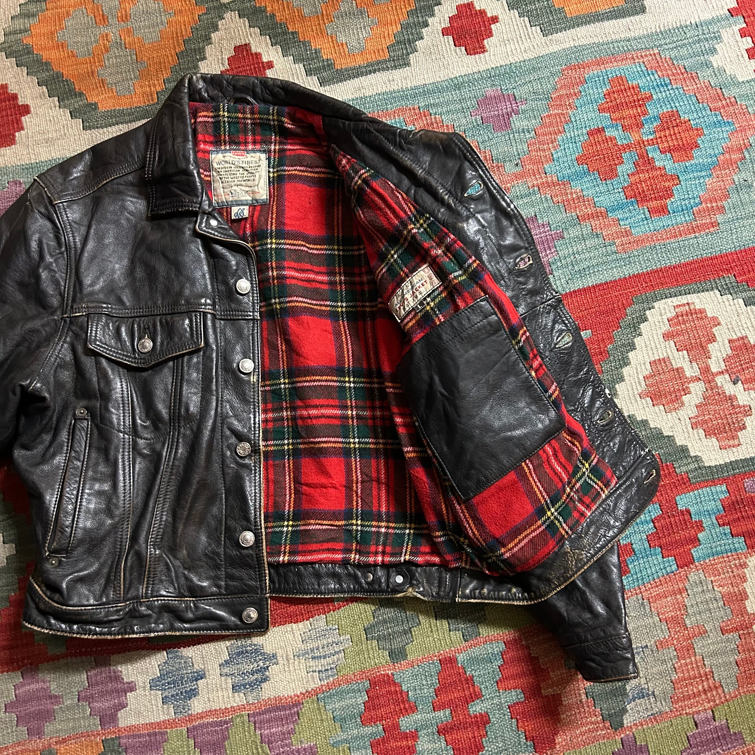 90s LEVI'S レザートラッカージャケット | 古着屋PENNY