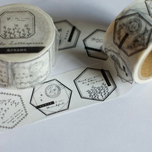 大枝活版室 / Masking tape［8hexagon］〈マスキングテープ・活版・活版印刷・手紙・メッセージ 〉
