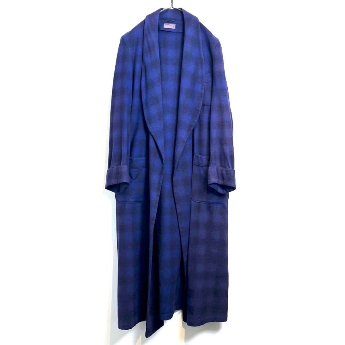 Pendleton [PENDLETON] Vintage Ombre Check Wool Gown [1940s-] Vintage ...