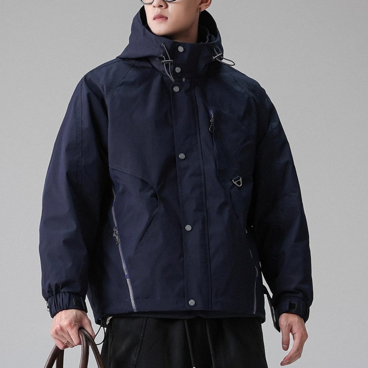 Zip-up Hip-length Padded Jacket ◇2color H0995