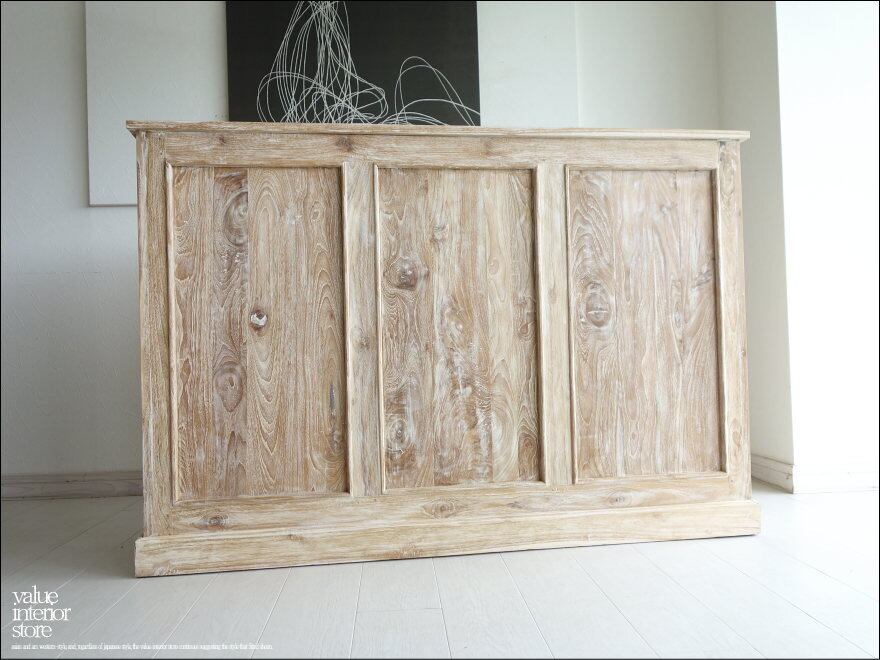 「 タガミ様 サイズオーダーカウンター 」チーク総無垢材 カウンターRAW レジ台 受付カウンター 店舗什器 シャビー 教壇 キャッシャーカウンター バーカウンター 送料無料 銘木家具