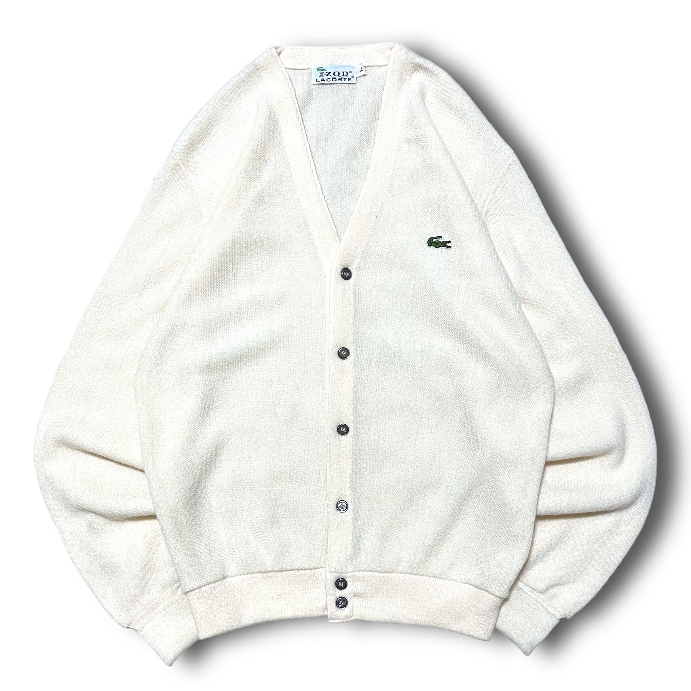 【LACOSTE】1970's アクリルカーディガン MADE IN USA