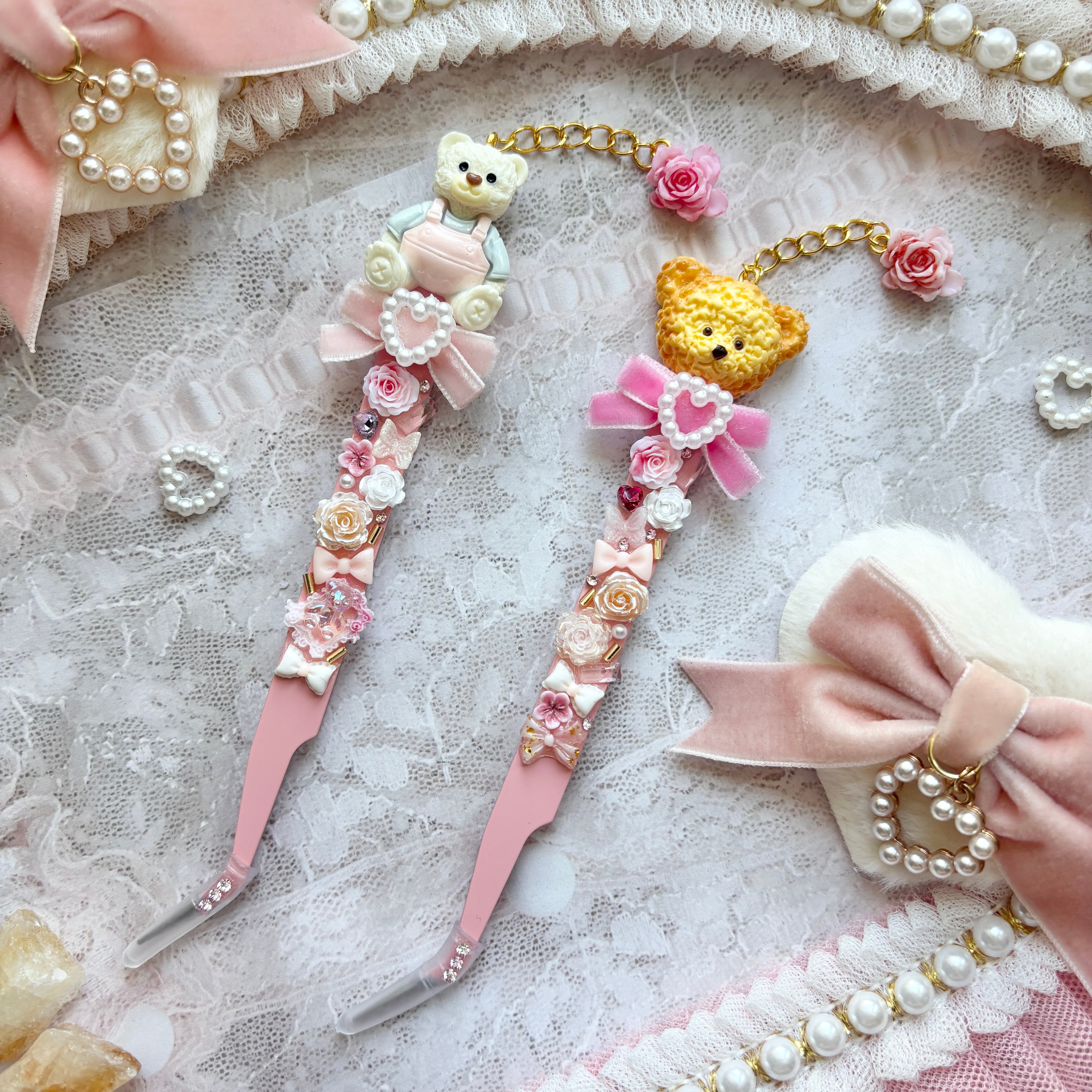 フラワーチャーム】DECO Tweezer by Mari Original（ピンセット