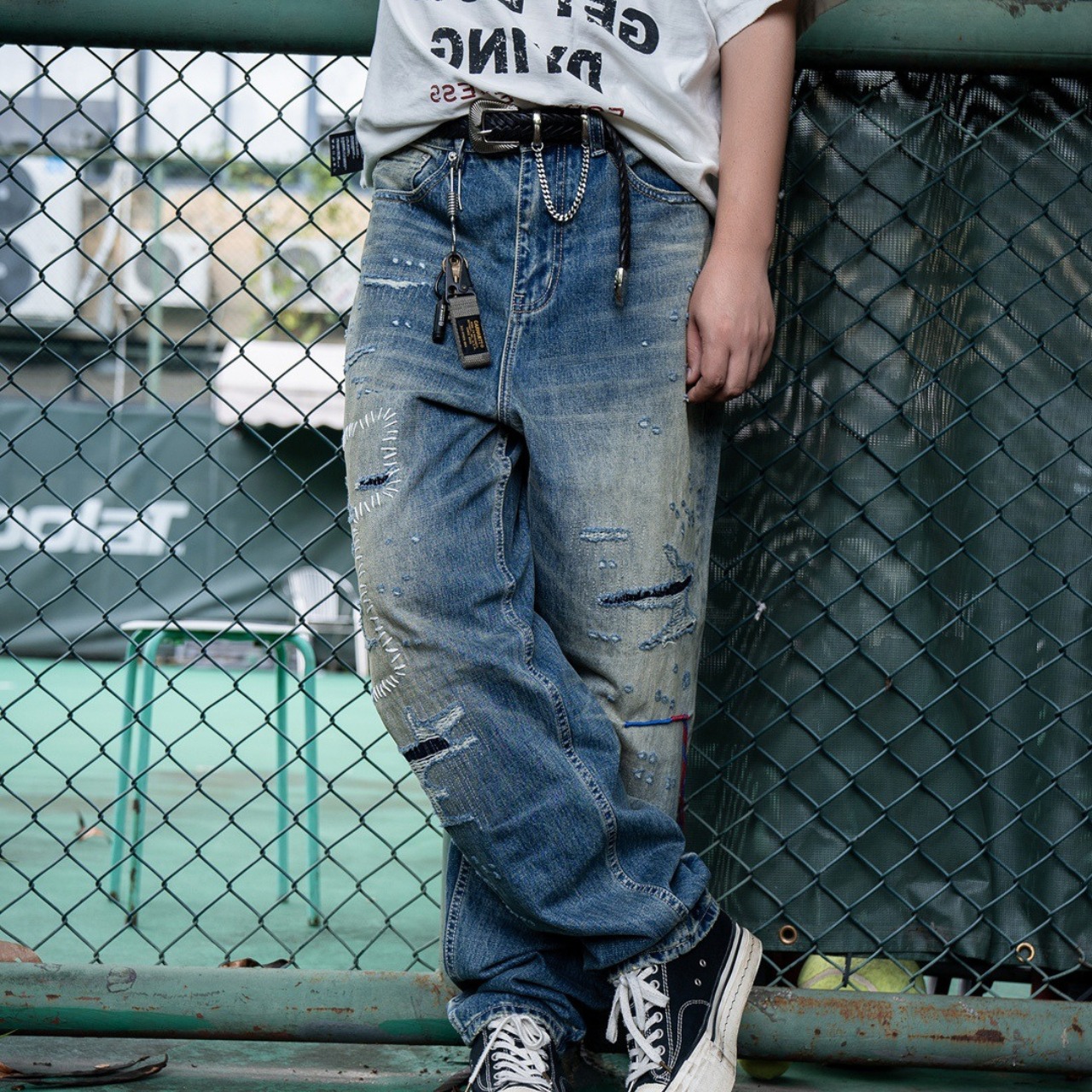 リメイクダメージ デニムパンツ N3399 - 3