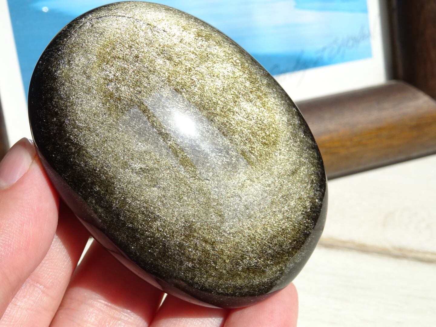 ゴールデンシーン・オブシディアン」 黒曜石・タンブル | 虹石屋