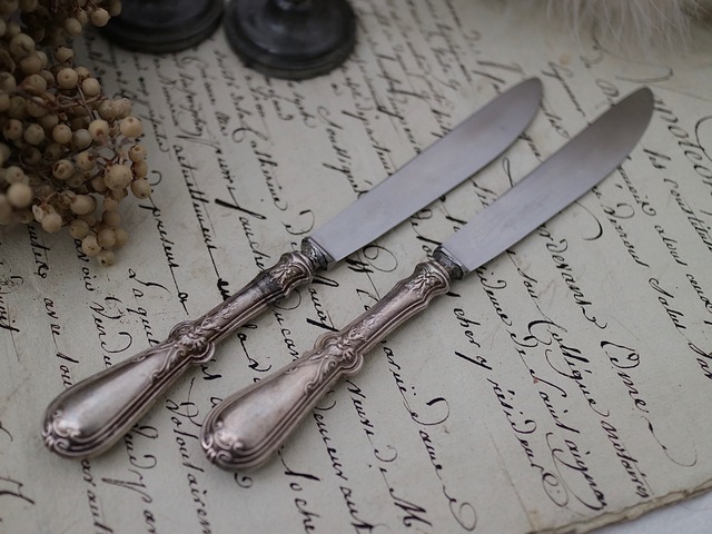シルバー製 テーブルナイフ