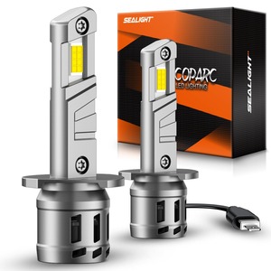 【特価処分】SEALIGHT h1 led ヘッドライト 20000LM h1 led 爆光 車 ライト 1：1ミニサイズ 600%アップ7535CSP チップ ファン付き キャンセラー内蔵 車/バイク 車検対応 60W 6500K