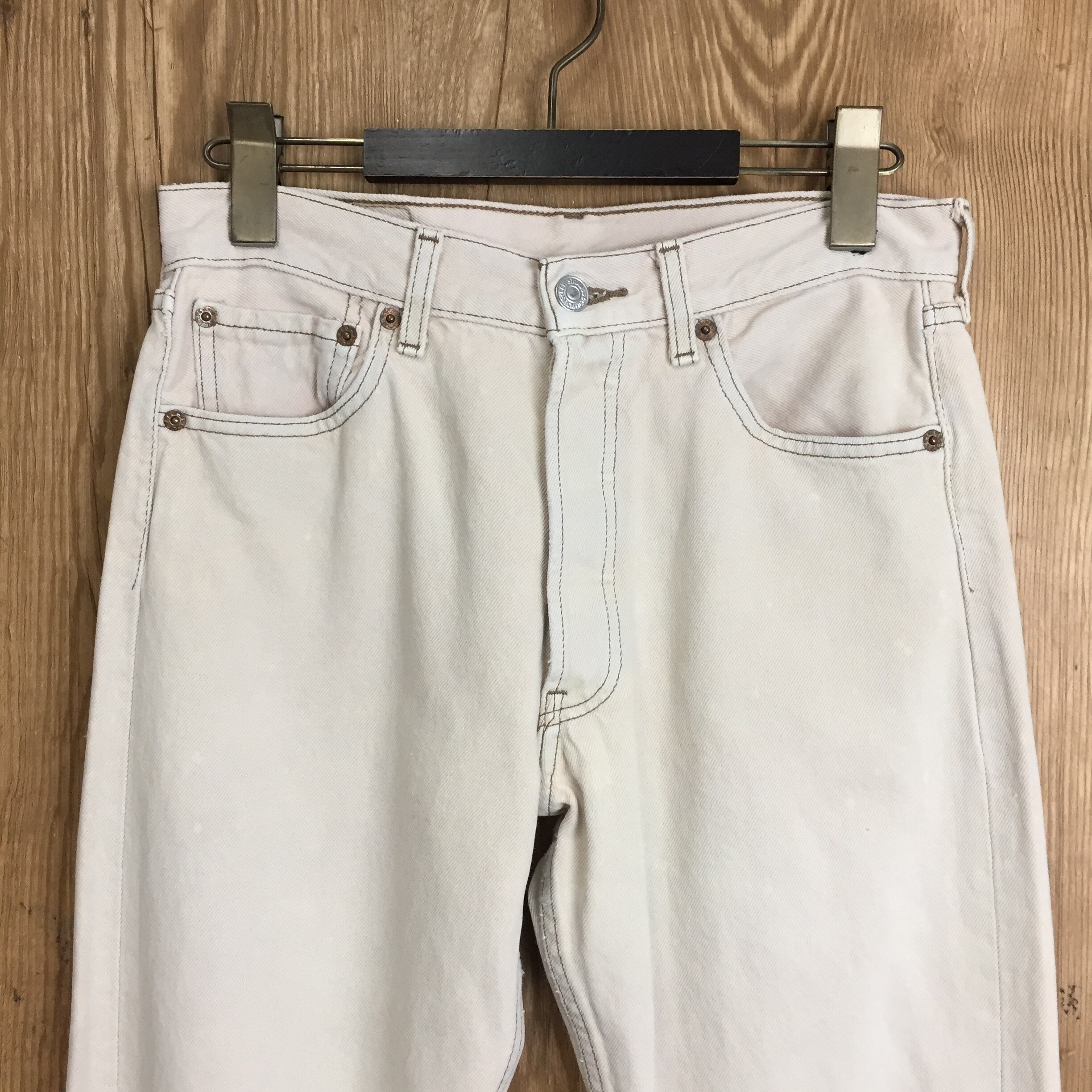 ☆MEXICO製 80s Levi's リーバイス 501-0612 カラーデニム (ベージュ