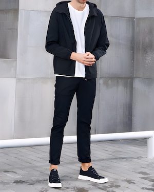 スリムフィット 7部丈ストレートパンツ E0052