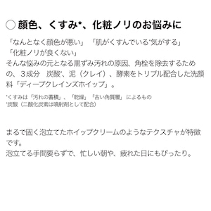 a＋ ディープクレインズホイップ 110ｇ【炭酸どろ酵素洗顔】