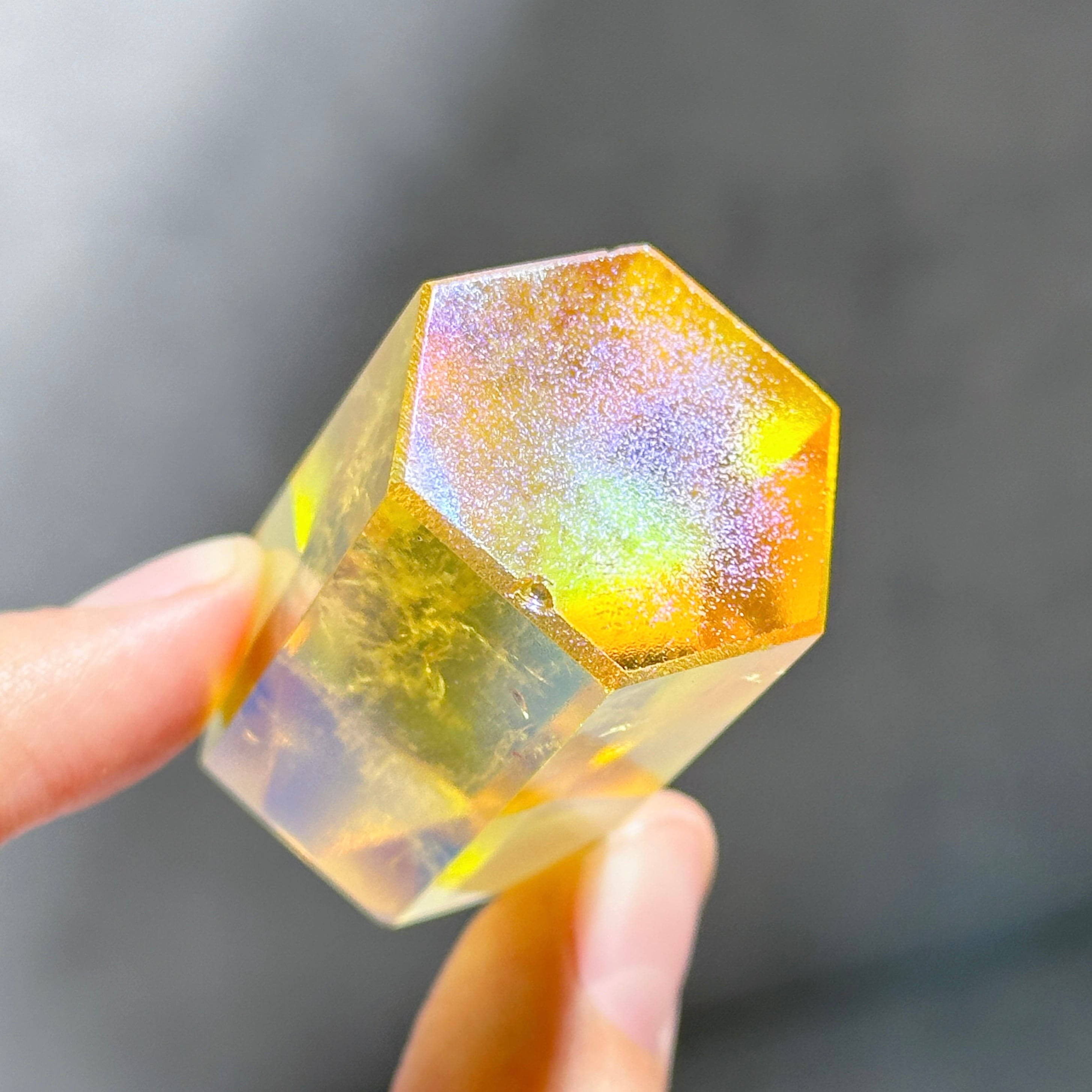 イエローオーラクォーツ ミニタワー22◇ Yellow Aura Quartz ◇天然石