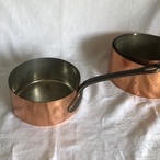 フランス製 FABRICATION FRANCAISE 銅片手鍋　銅鍋　　直径160mm 12KWbl7