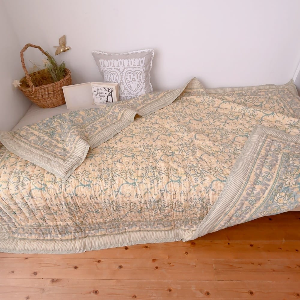 綿入りキルト | ブロックプリントキルト専門店 KUUP / カンタキルト