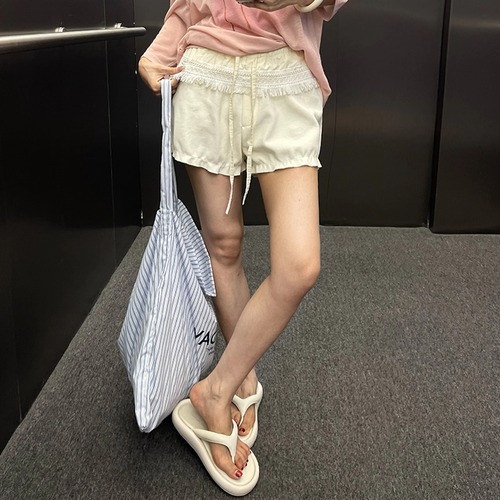 2色／フリンジショートパンツ ・19215