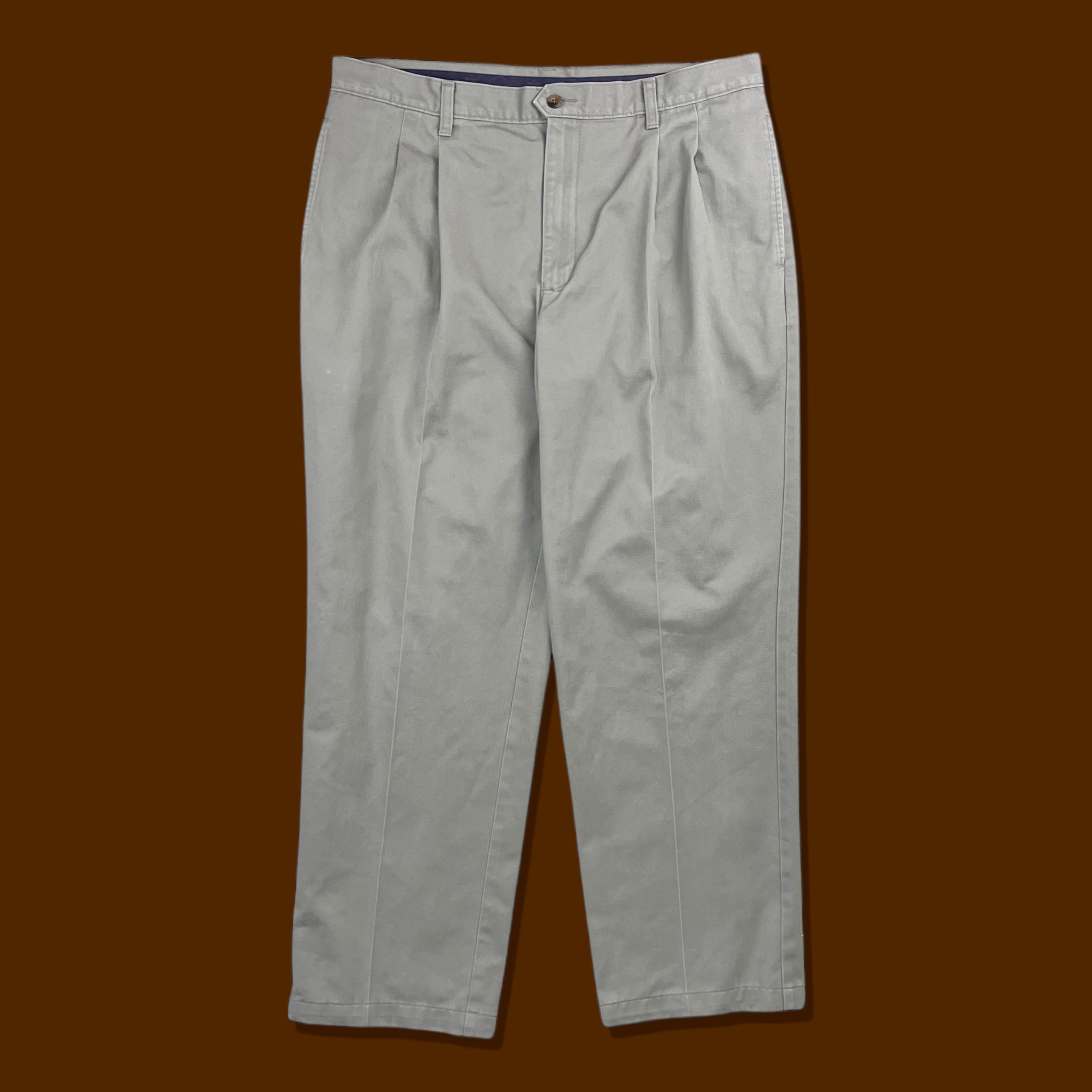 00s DOCKERS KHAKIS Pleated Chino Trousers