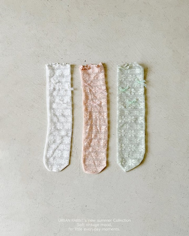 【取寄】urban rabbit｜lace ribbon socks｜レースリボンソックス｜Free｜kids&jr｜26 summer 2nd
