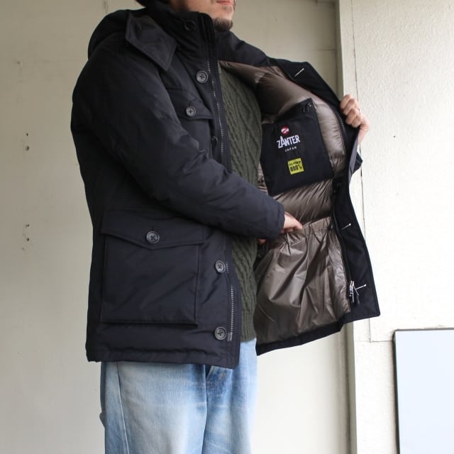 ZANTER JAPAN ダウンパーカ DOWN PARKA WP-H ブラック | C.COUNTLY