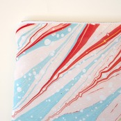 墨流しポーチ 〔星が降る夜に〕