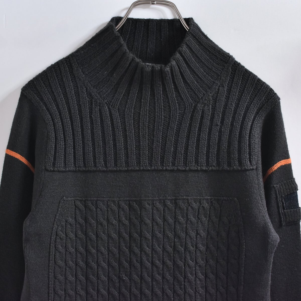 MARITHE + FRANCOIS GIRBAUD マリテ・フランソワジルボー ハイネック デザイン セーター Y2K ニット レディースLサイズ