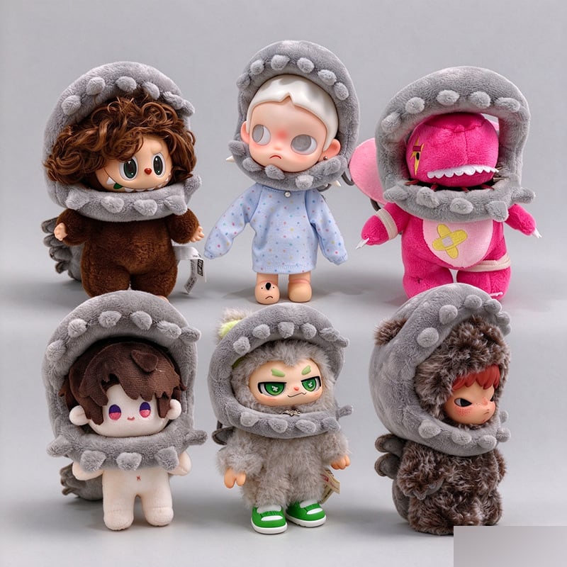 15-20cm/Labubu/Dimoo/Hirono/Zsigaぬいぐるみ用 かわいい 恐竜